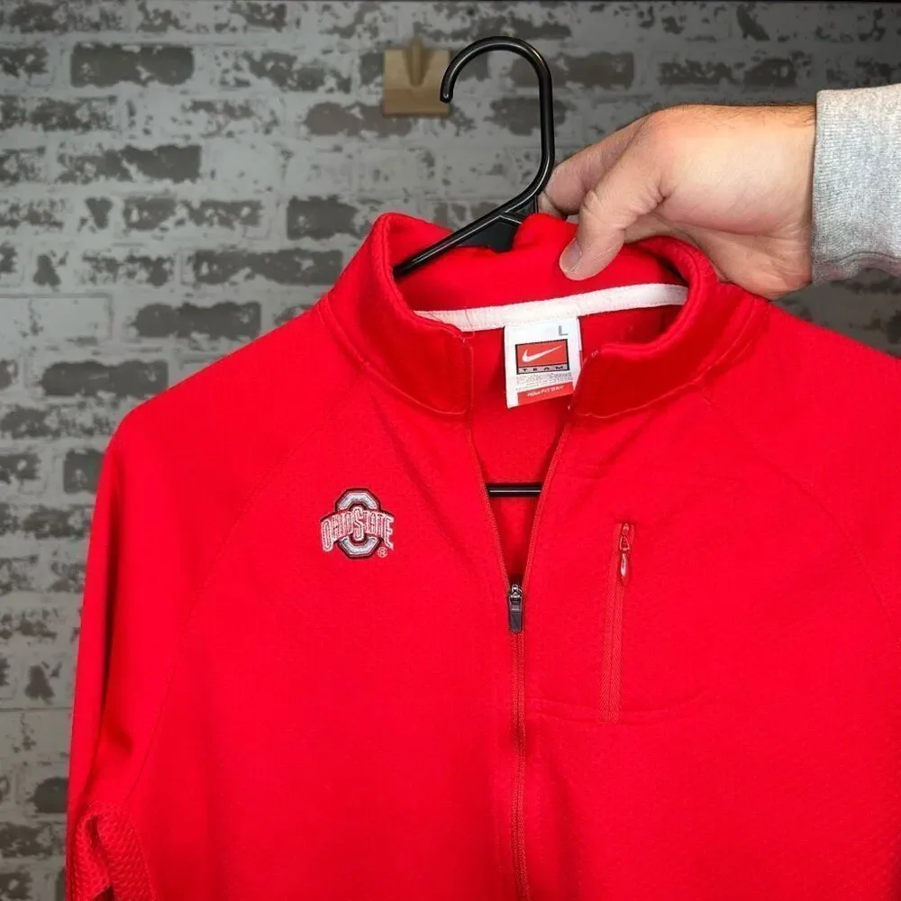 Nike Ohio state buckeyes long sleeve 1/4 zip pullover